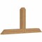 Ekena Millwork Portland Timber Gable Bracket, Western Red Cedar, 72"W x 33"H x 5 1/2"D x 5 1/2"F, 11/12 Pitch GBW072X33X0606POR00SWR - alternate 2